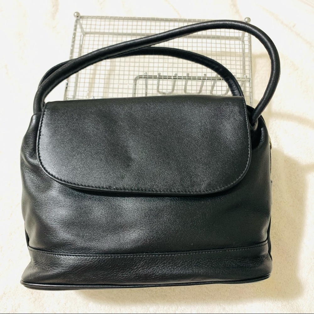 Mulberry Black Leather Top-Handle Handbag - Picture 7 of 12